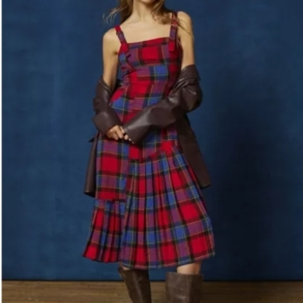 Plaid Red Dress